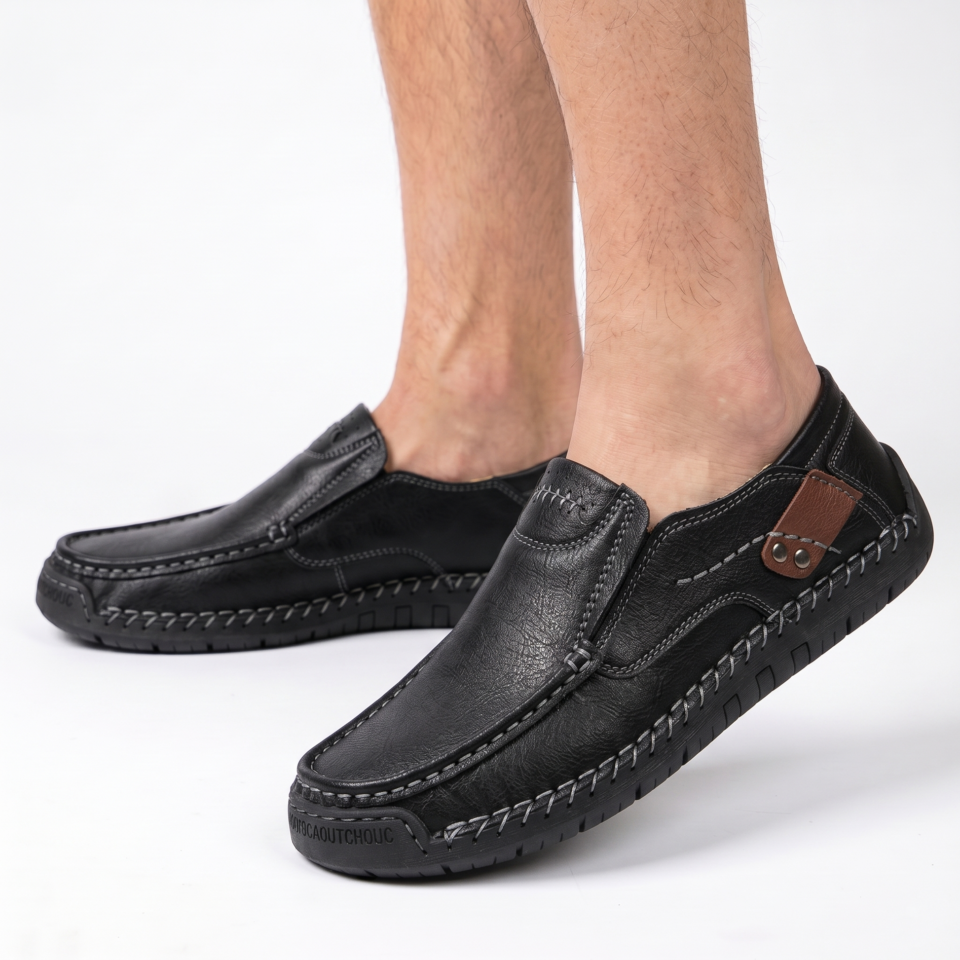 Vrhunski usnjeni mokasini - udobje in stil - ergonomska oblika s podporo za stopalni lok, vodoodporni in nedrseči. 🔥 50 % popust za omejen čas!