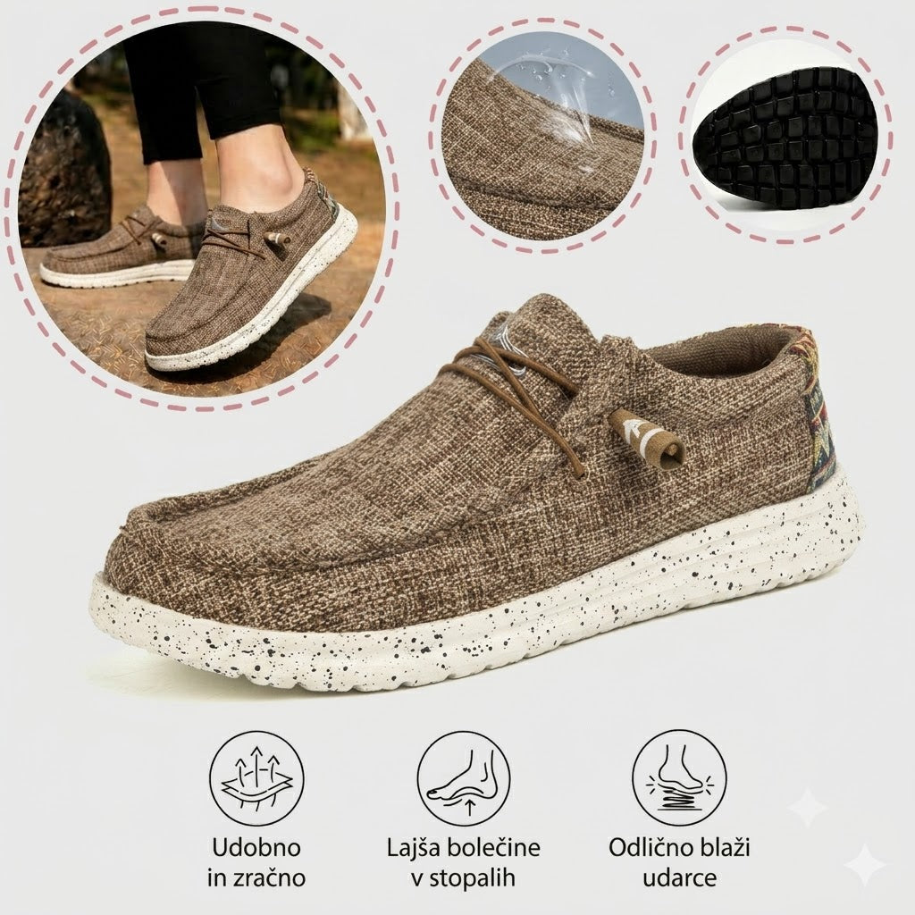 🎉 Omejena časovna ponudba! 👞 Moški poletni casual čevlji | Izjemno lahki in zračni ✅ Enostavno obuvanje ✅ Mehak nedrseč podplat 🚶 Podpora stopalnemu loku za udobno hojo ves dan