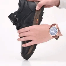 🐂 Moški ortopedski čevlji iz avstralske telečje kože 👞 Ročno šivani, vodoodporni in nedrseči ✅ Podpora za stopalni lok: udobna hoja ✅