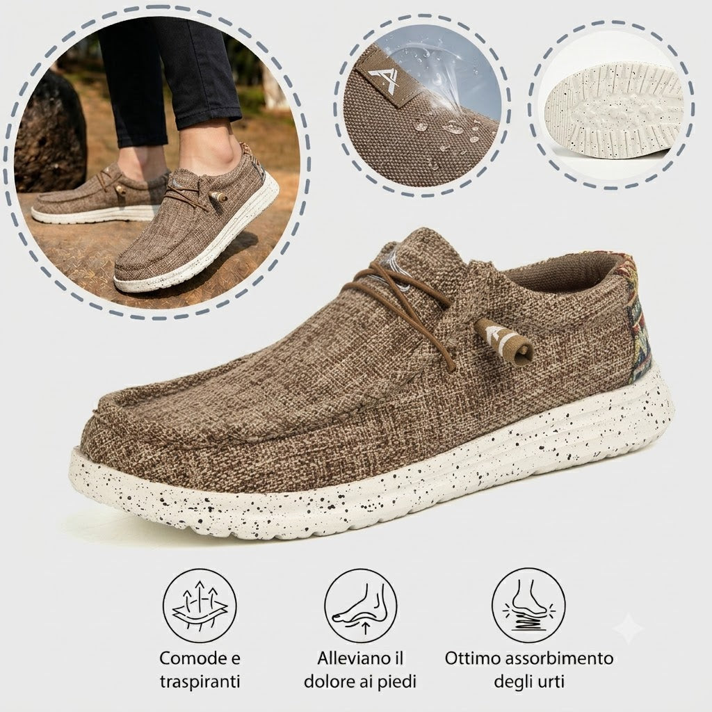 🎉 ¡Oferta por tiempo limitado! 👞 Zapatos casuales de verano para hombre  | Ultraligeros y transpirables  ✅ Diseño slip-on, fáciles de poner y quitar  👣 Suela suave y antideslizante  🚶 Con soporte para el arco para caminar cómodamente todo el día