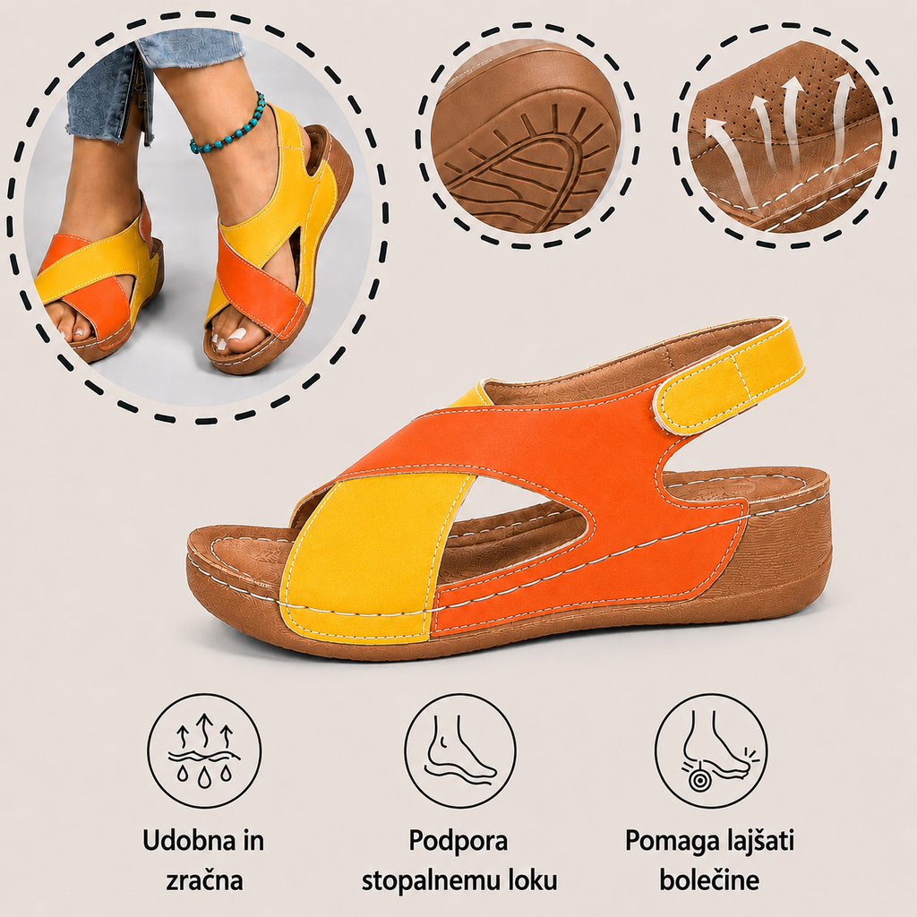 🔥50 % popusta danes - Ne zamudite! Poletni ortopedski sandali, ergonomsko oblikovani ✅Lajšajo bolečine, udobni in zračni, nastavljivi z ježkom✅