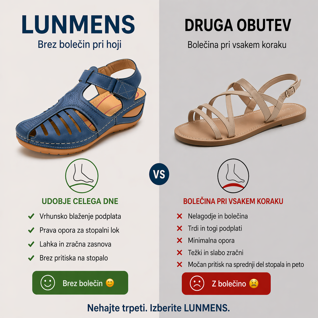 🎁Zadnji dan za 50 % popust! Ne zamudite! ⏰Lajšajte bolečine v stopalih in fasciitis - udobni in kul ortopedski čevlji🔴
