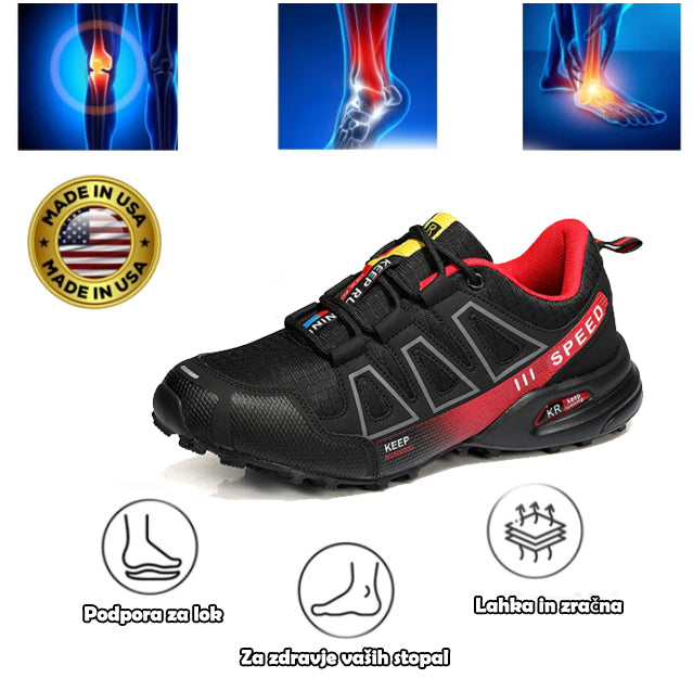 Ortopedski pohodni čevlji Vernoan® | Ergonomsko oblikovani za lajšanje bolečin v hrbtu, nogah in sklepih.