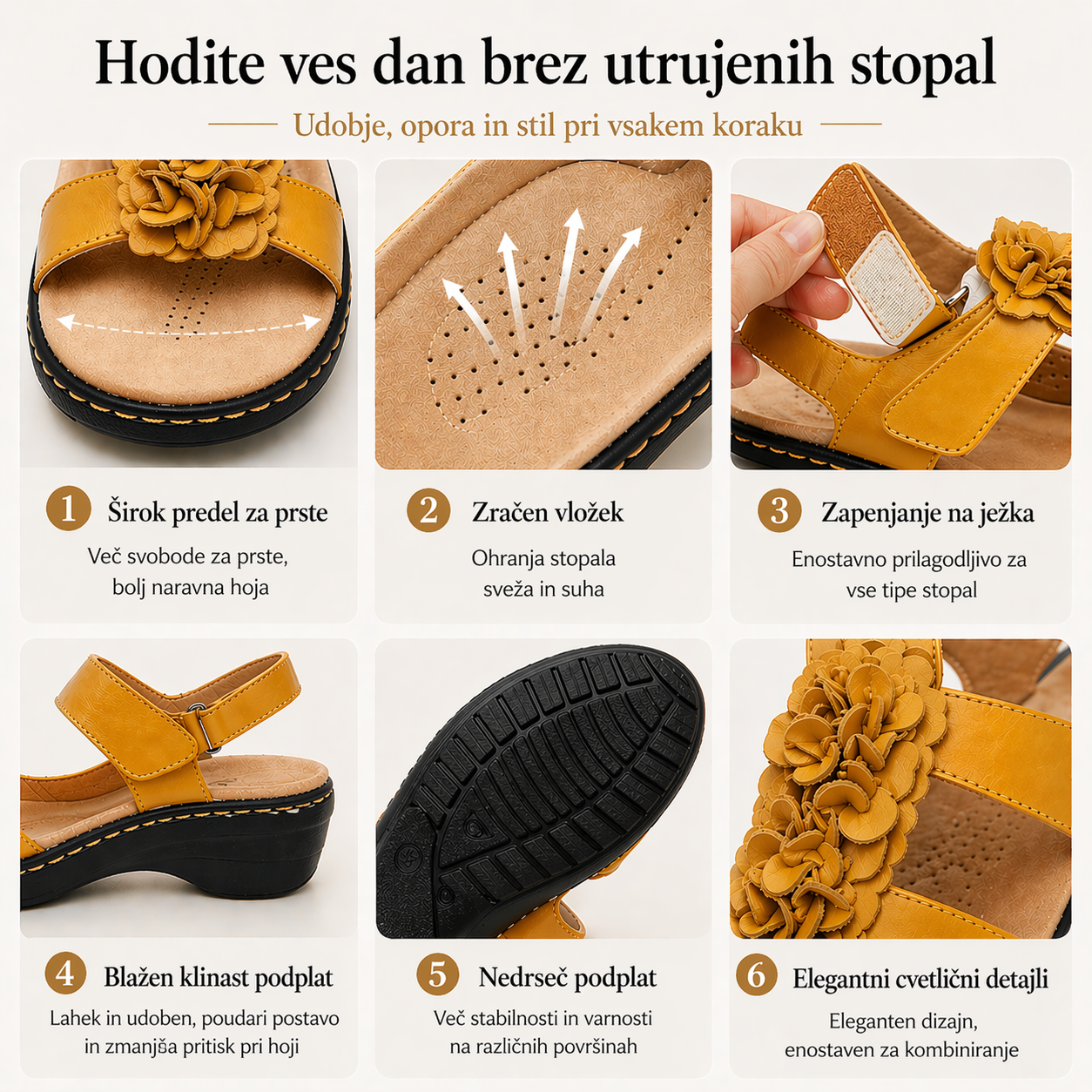 🔥Časno omejen 50 % popust! Poletni ortopedski sandali, ergonomsko oblikovani za udobje in lajšanje bolečin✅