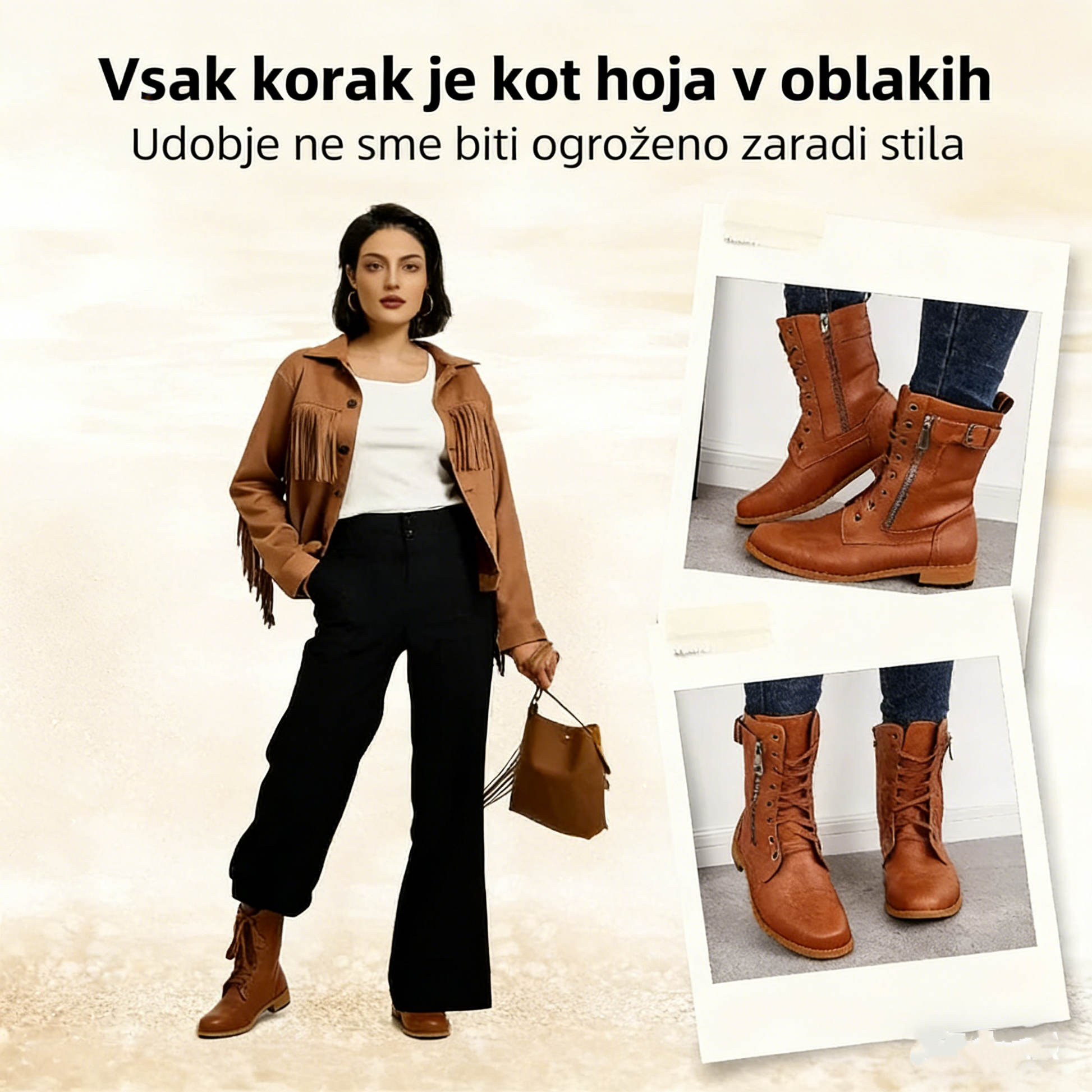 🔥Časovno omejena ponudba, danes 50 % popust! ⏰ - VERNOAN® nedrseči, topli usnjeni škornji, znanstveno zasnovani ortopedski čevlji, ki učinkovito lajšajo bolečine v stopalih, hrbtu in kolenih!