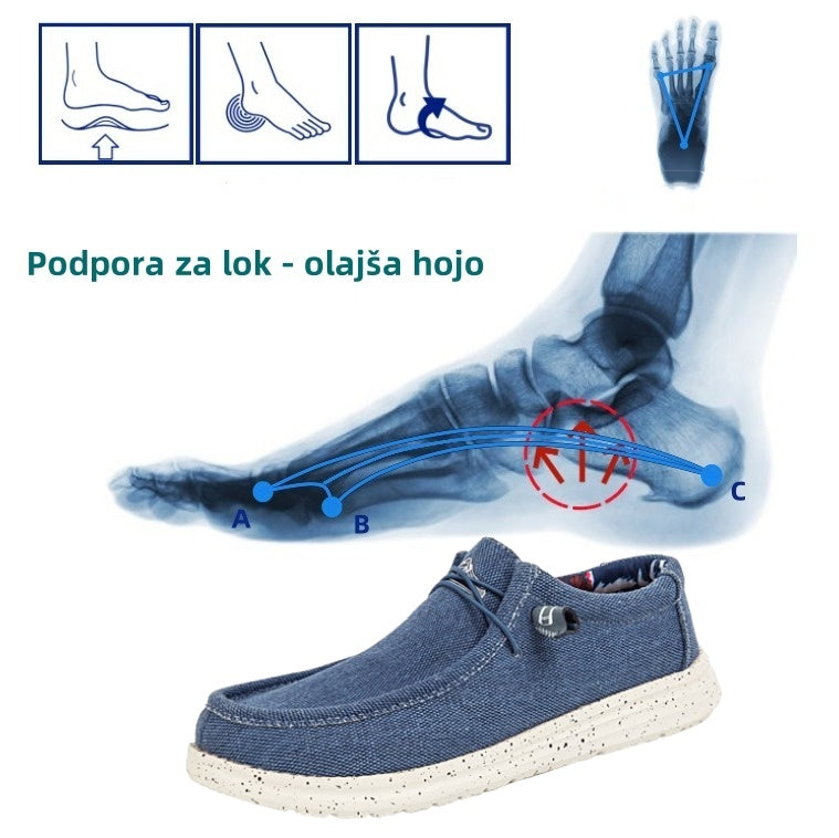 🎉 Omejena časovna ponudba! 👞 Moški poletni casual čevlji | Izjemno lahki in zračni ✅ Enostavno obuvanje ✅ Mehak nedrseč podplat 🚶 Podpora stopalnemu loku za udobno hojo ves dan