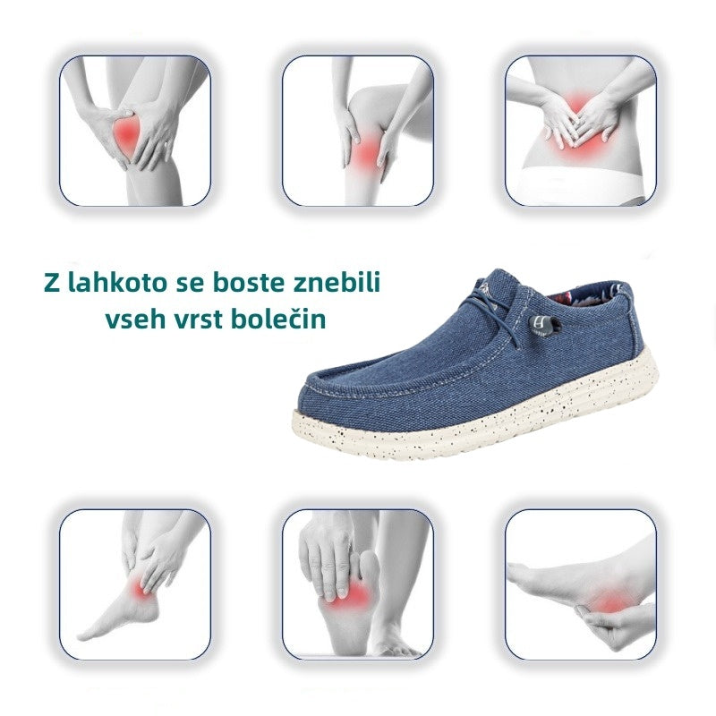🎉 Omejena časovna ponudba! 👞 Moški poletni casual čevlji | Izjemno lahki in zračni ✅ Enostavno obuvanje ✅ Mehak nedrseč podplat 🚶 Podpora stopalnemu loku za udobno hojo ves dan