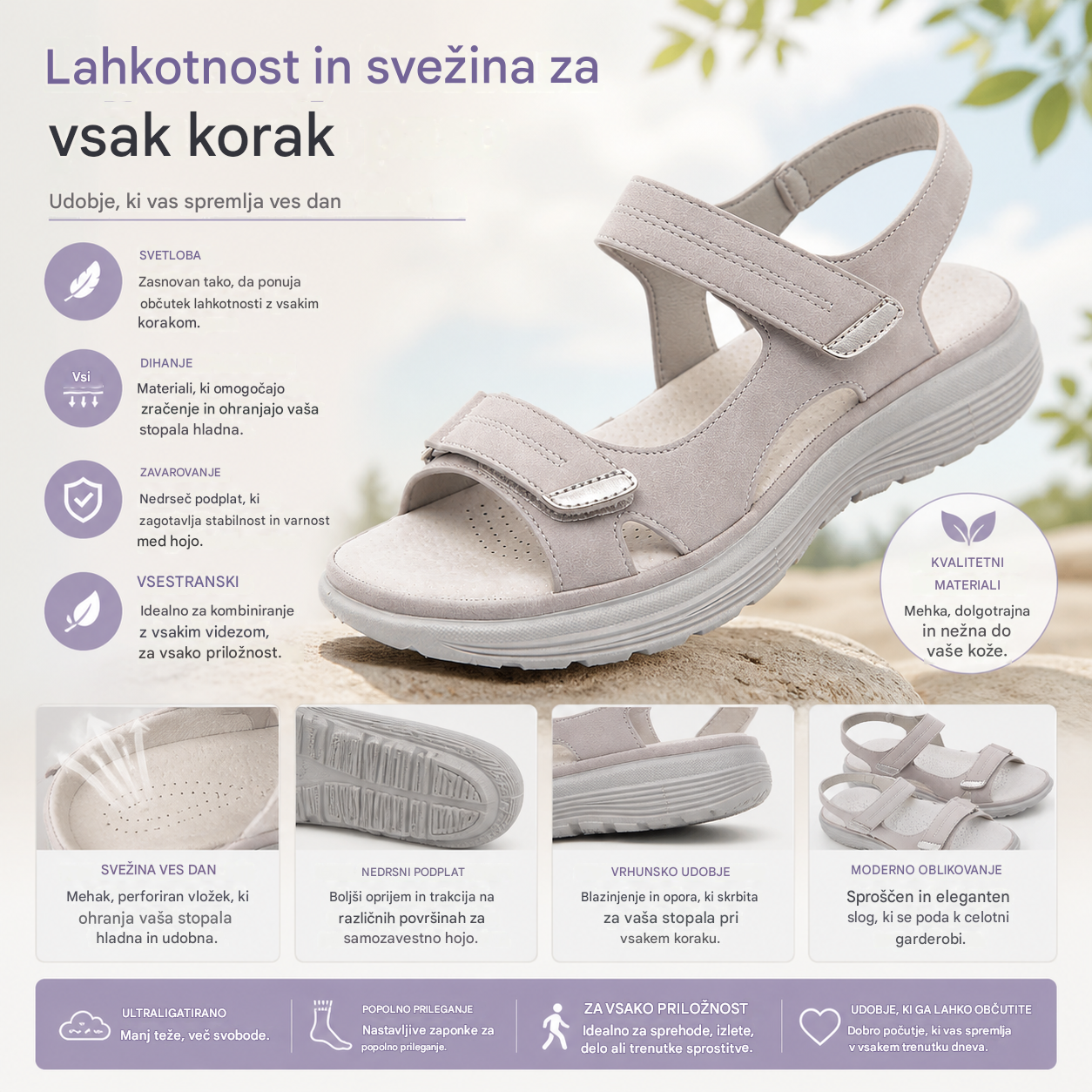 🎁Zadnji dan za 50 % popust! Ne zamudite! ⏰Lajšajte bolečine v stopalih in fasciitis - udobni in kul ortopedski čevlji🔴
