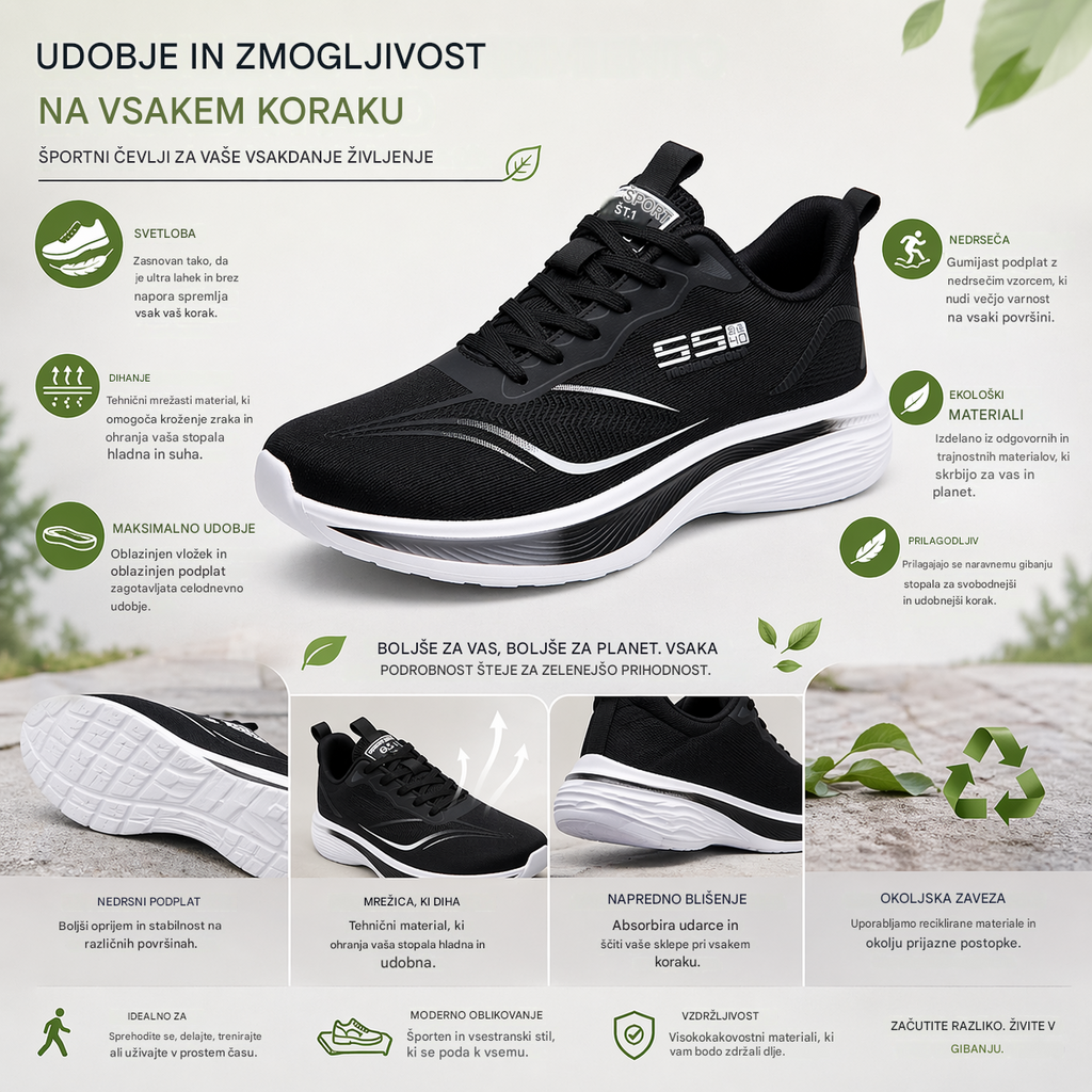 🎁Poslední den na využití 50% slevy! Nenechte si ujít příležitost! ⏰Ulevit od bolesti nohou a fasciitidy - Ležérní sportovní ortopedická obuv🔴