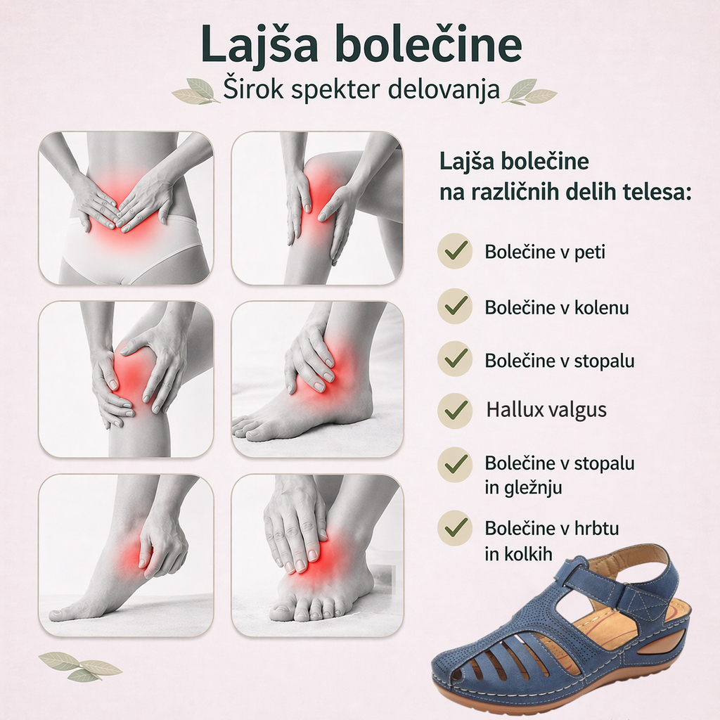 🎁Zadnji dan za 50 % popust! Ne zamudite! ⏰Lajšajte bolečine v stopalih in fasciitis - udobni in kul ortopedski čevlji🔴
