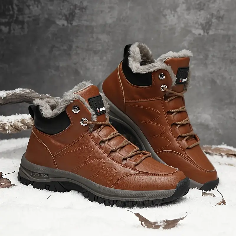 (🔥HOT SALE )Men's Snow Boots Winter Outdoor Hiking Boots