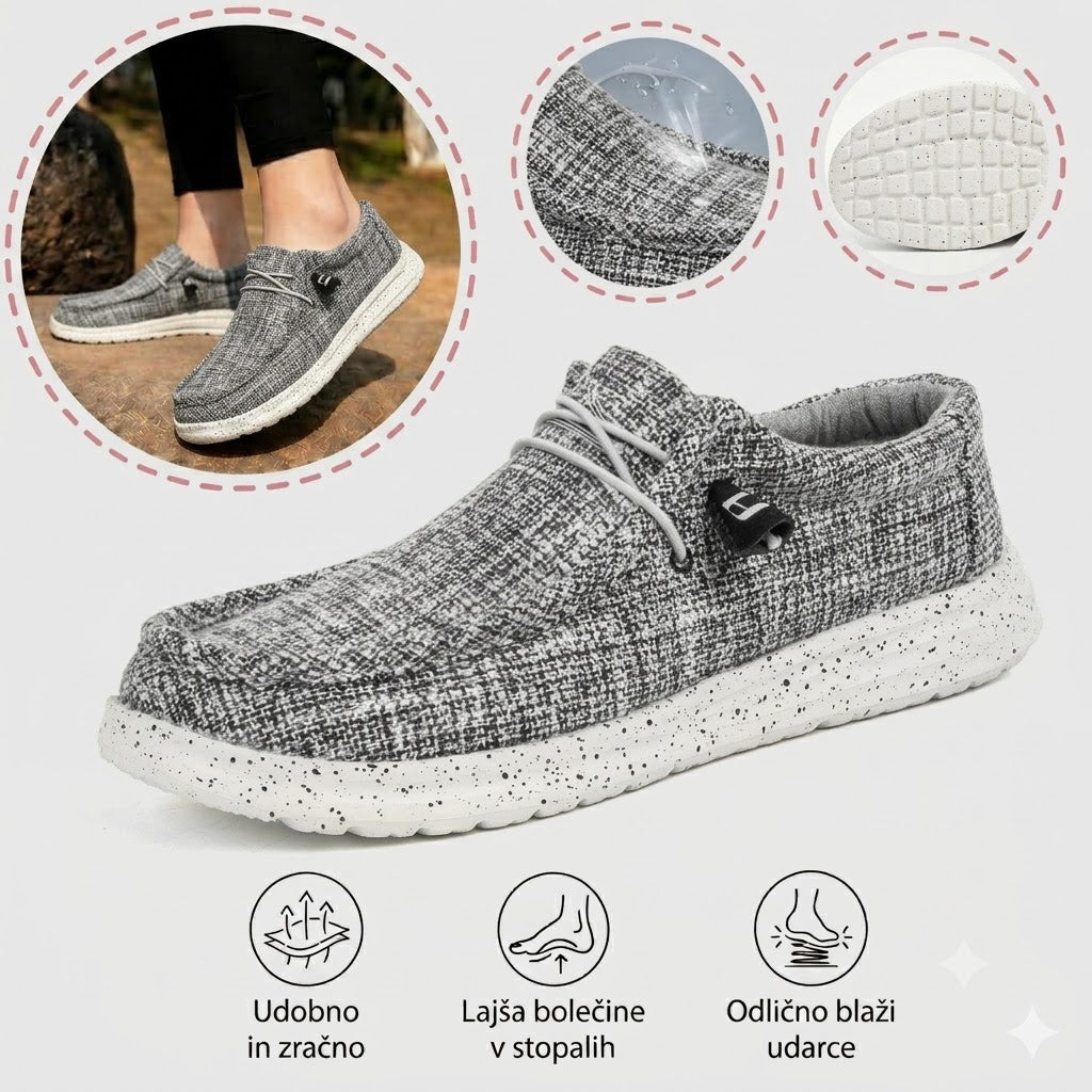 🎉 Omejena časovna ponudba! 👞 Moški poletni casual čevlji | Izjemno lahki in zračni ✅ Enostavno obuvanje ✅ Mehak nedrseč podplat 🚶 Podpora stopalnemu loku za udobno hojo ves dan