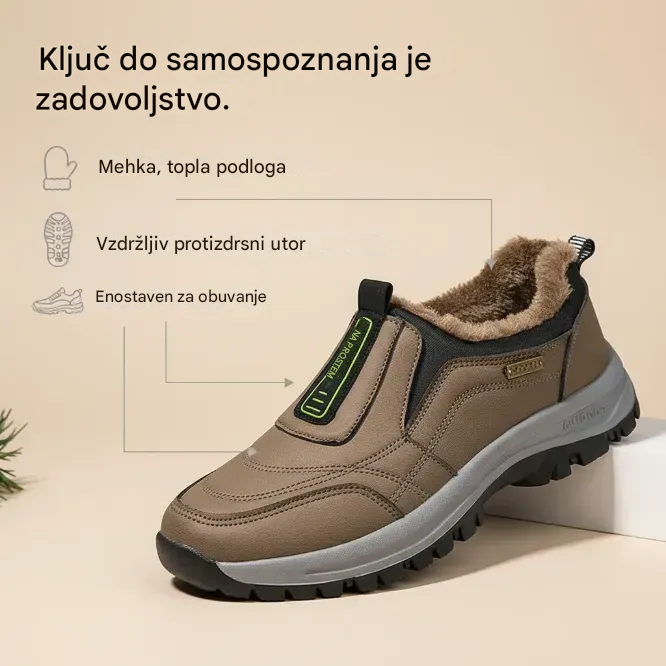 VERNOAN® Izolacijska in nedrseča obutev - Ergonomsko oblikovana zimska ortopedska obutev, ki lajša bolečine v stopalih, kolenih in hrbtu - Unisex