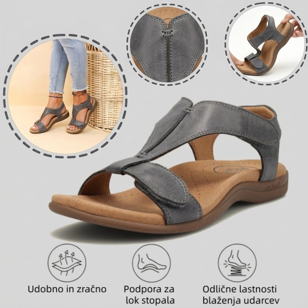 【🎁Zadnji dan po polovični ceni! Ne zamudite!】Ortopedski in udarno blažilni sandali z ergonomsko zasnovo za udobnejšo hojo👞