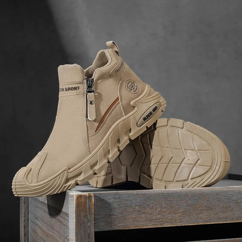 🐂 Zapatos de piel de becerro para hombre, fabricados en Australia 👞 Cosidos a mano, fáciles de poner y quitar ✅ Soporte para el arco, impermeables y antideslizantes: para caminar cómodamente