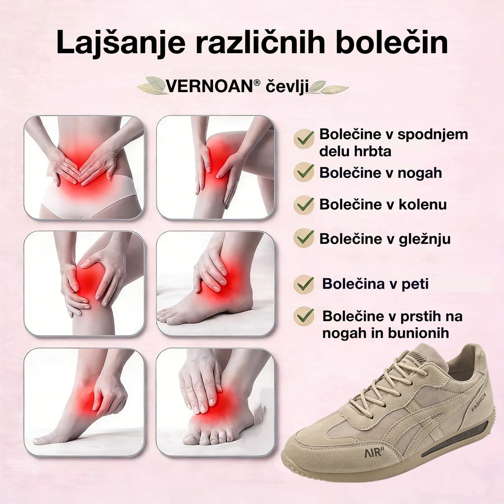 Vernaon® | Nov izdelek na trgu, polovična cena za omejen čas. Ergonomska oblika, odlično blaženje in korekcija hoje.