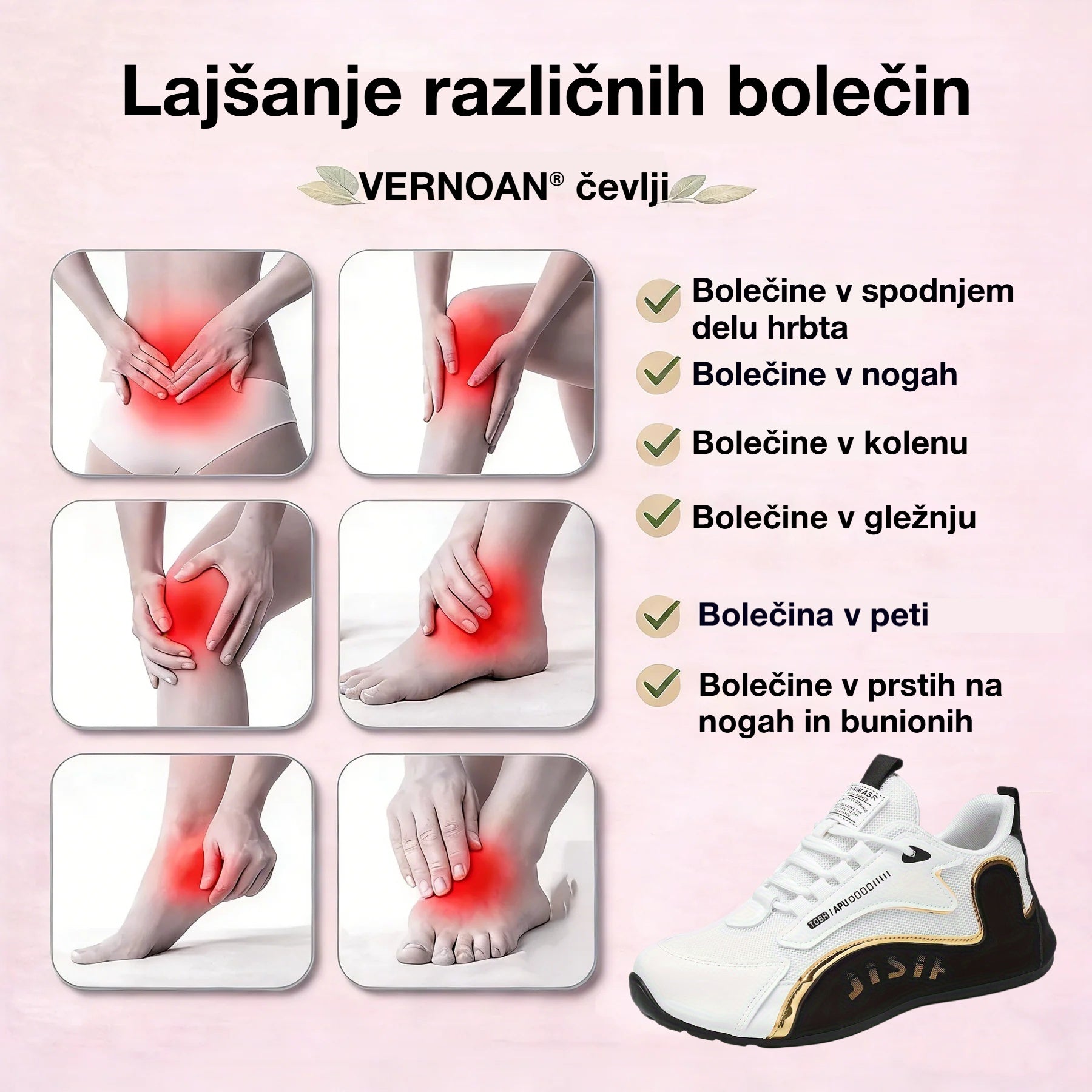 🎁Zadnji dan za izkoriščanje 55 % popusta! Ne zamudite priložnosti! ⏰Lajšajte bolečine v stopalih in fasciitis - Vodoodporni in nedrseči ortopedski čevlji🔴