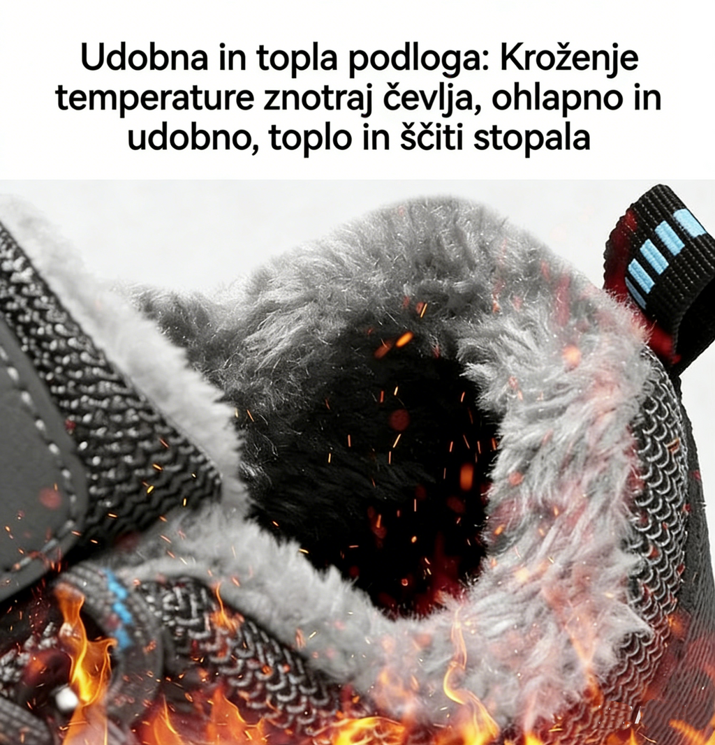 VERNOAN® Nedrseči topli čevlji za prosti čas - Ergonomsko oblikovani zimski ortopedski čevlji, ki lajšajo bolečine v stopalih, kolenih in hrbtu.