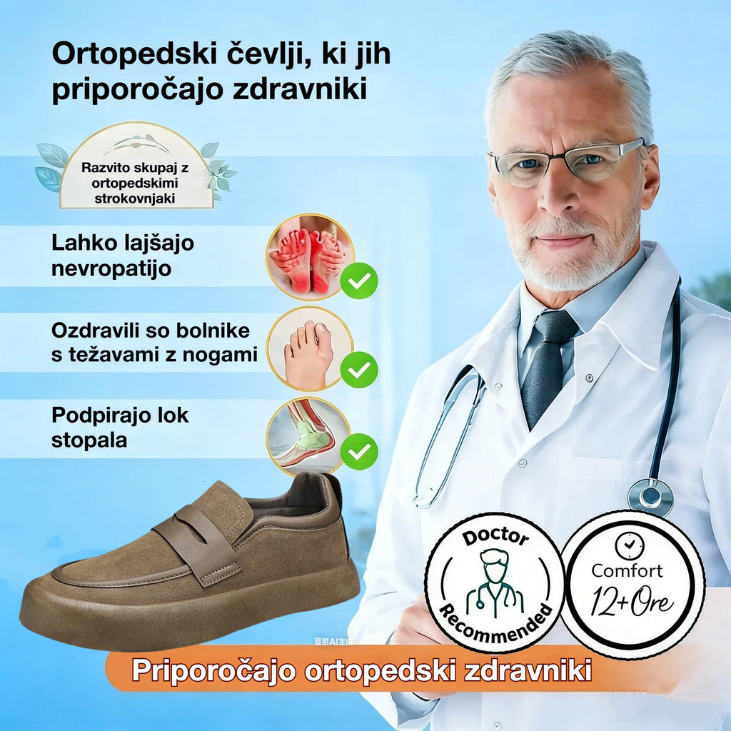 (🔥Časovno omejen 50 % popust – Ne zamudite!) Ortopedski čevlji Vernoan® – 👞 – Trpežni, nedrseči in vodoodporni. Zagotavljajo oporo stopalnemu loku in lajšajo bolečine; najboljša izbira za moške.