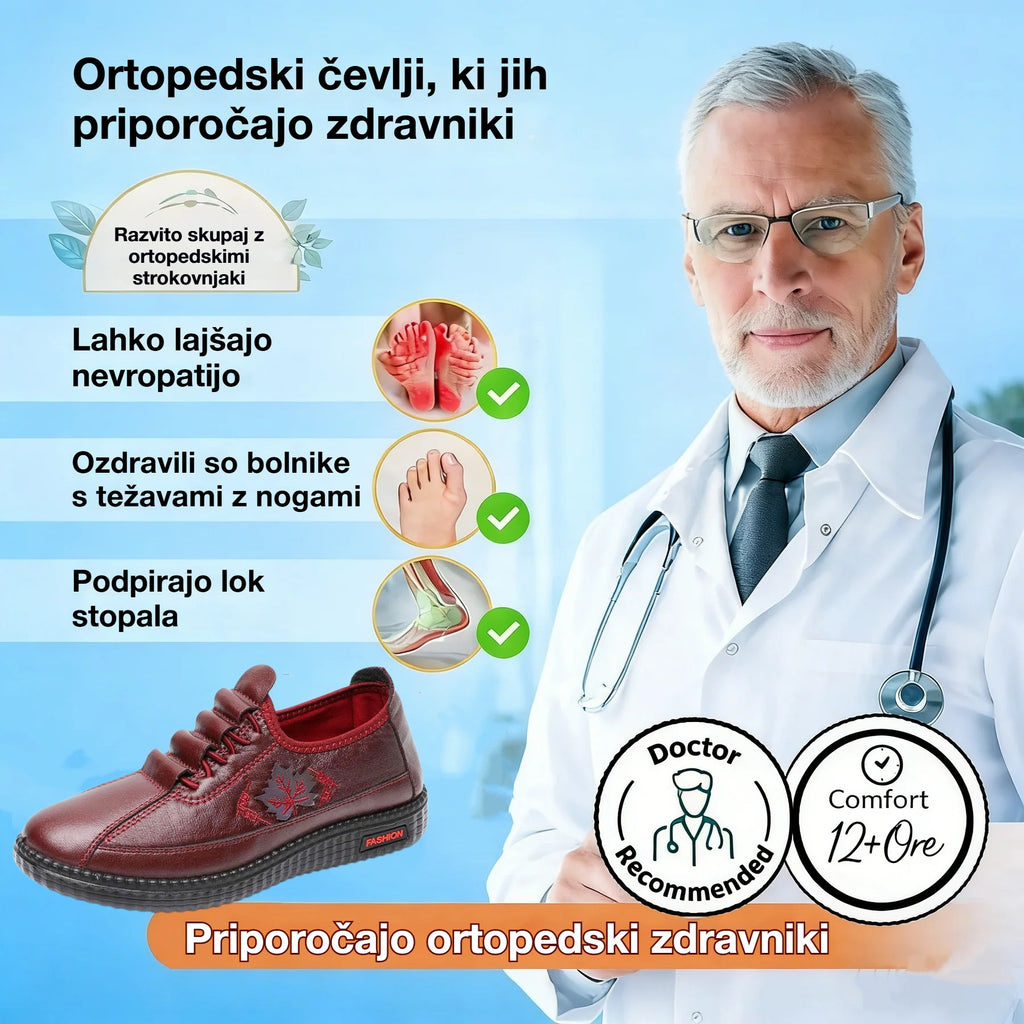 🐂【Izdelano v ZDA】【⏰50 % popusta danes - Ne zamudite!】✅ Širina K + vložek iz spominske pene + vrhunsko usnje 🔴CE certifikat/medicinski pripomoček