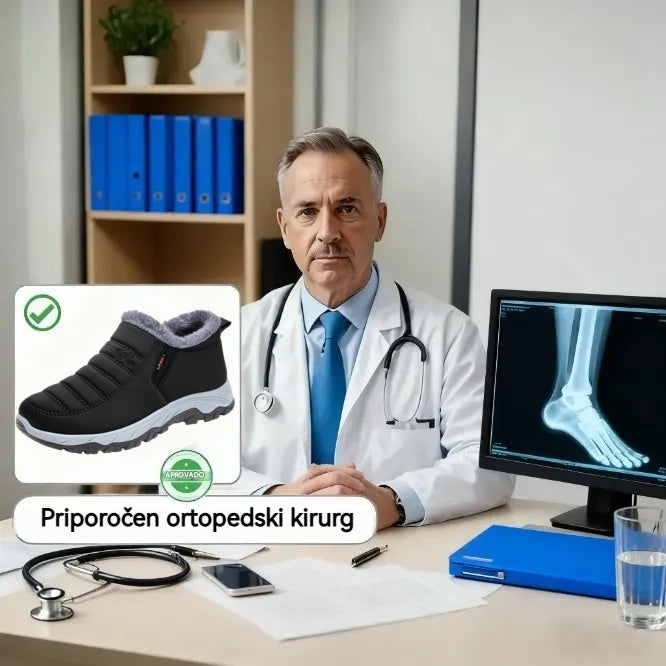 Vernoanr® - Ergonomsko oblikovani zimski ortopedski čevlji za lajšanje bolečin v stopalih, kolenih in hrbtu - unisex