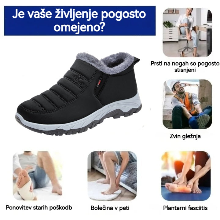 Vernoanr® - Ergonomsko oblikovani zimski ortopedski čevlji za lajšanje bolečin v stopalih, kolenih in hrbtu - unisex
