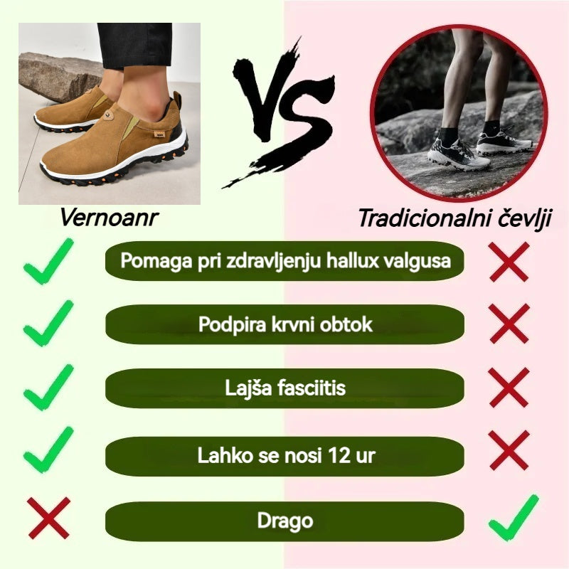 VERNOAN® – Ergonomsko oblikovani medicinski ortopedski čevlji, ki lajšajo bolečine v hrbtu, sklepih in nogah.