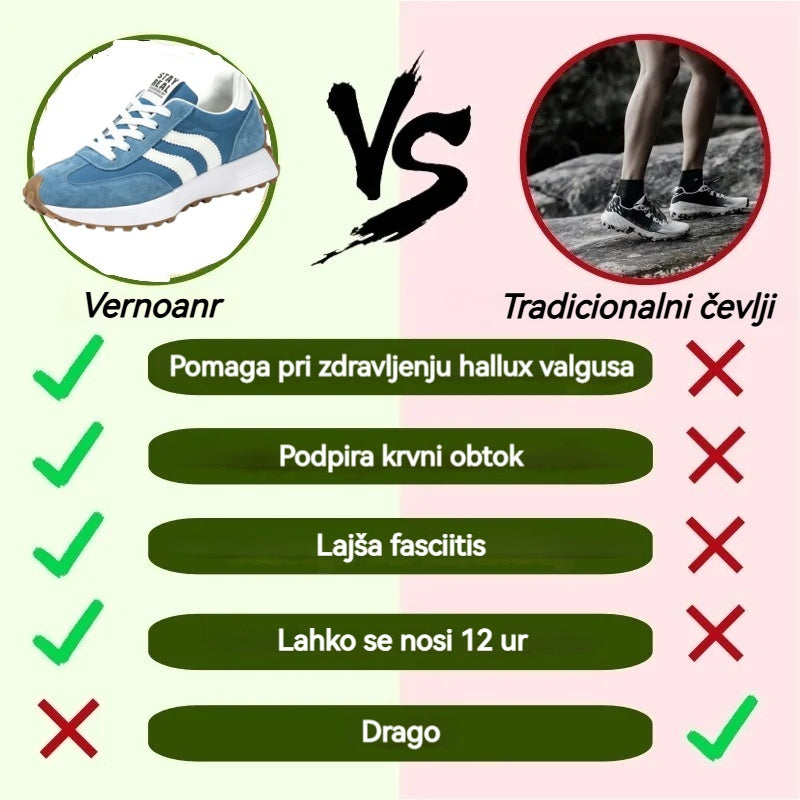 🔥 Danes za polovično ceno! Ne zamudite! ⏰ Ergonomsko oblikovani ortopedski čevlji - zagotavljajo naravno oporo stopalnega loka 👞 Z lahkoto lajšajo bolečine v stopalih