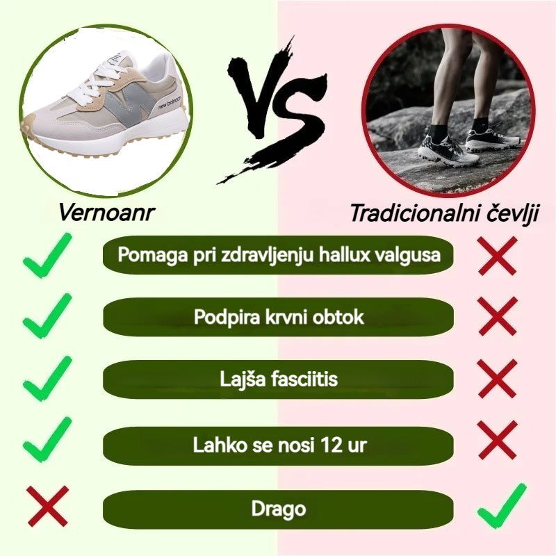 Vernoan® | Zapatos casuales | Con un diseño de punta ancha para reducir la presión en las plantas de los pies.