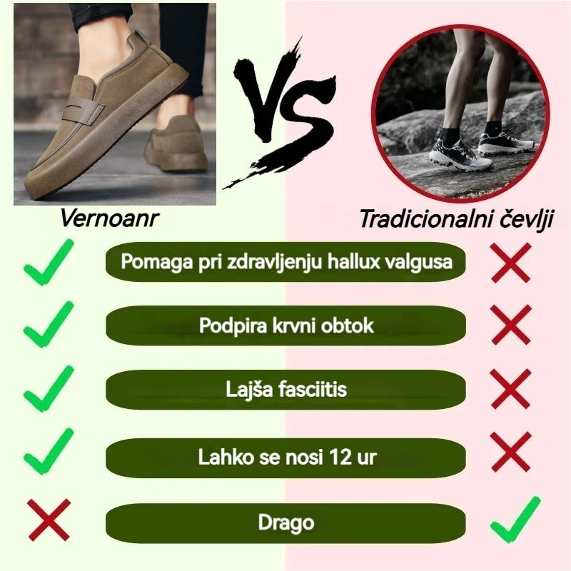 (🔥Časovno omejen 50 % popust – Ne zamudite!) Ortopedski čevlji Vernoan® – 👞 – Trpežni, nedrseči in vodoodporni. Zagotavljajo oporo stopalnemu loku in lajšajo bolečine; najboljša izbira za moške.