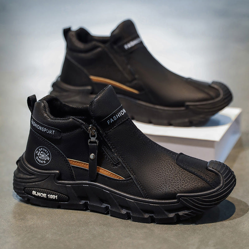 【⏰Danes 70 % popust - kmalu se konča🔥】Nedrseči pohodniški čevlji Vernoan® - Izdelani iz italijanskega kravjega usnja, z oporo za stopalni lok, udobni in trpežni, lajšajo nelagodje v stopalih!