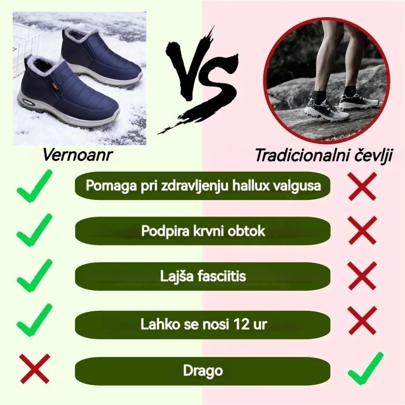 Vernoanr® - Ergonomsko oblikovani zimski ortopedski čevlji za lajšanje bolečin v stopalih, kolenih in hrbtu - unisex