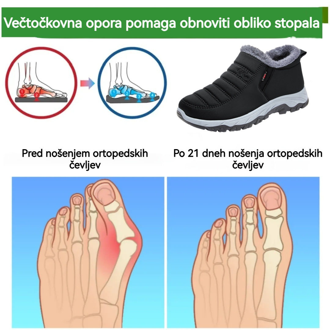 Vernoanr® - Ergonomsko oblikovani zimski ortopedski čevlji za lajšanje bolečin v stopalih, kolenih in hrbtu - unisex