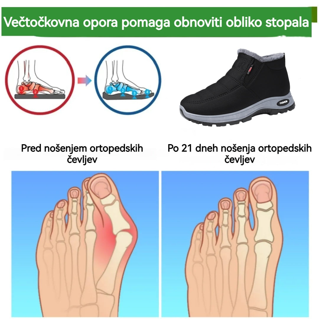 ⏰Samo danes! - VERNOAN® Snežni škornji, zimski čevlji, ki so nedrseči in topli. Na voljo so moške in ženske velikosti.