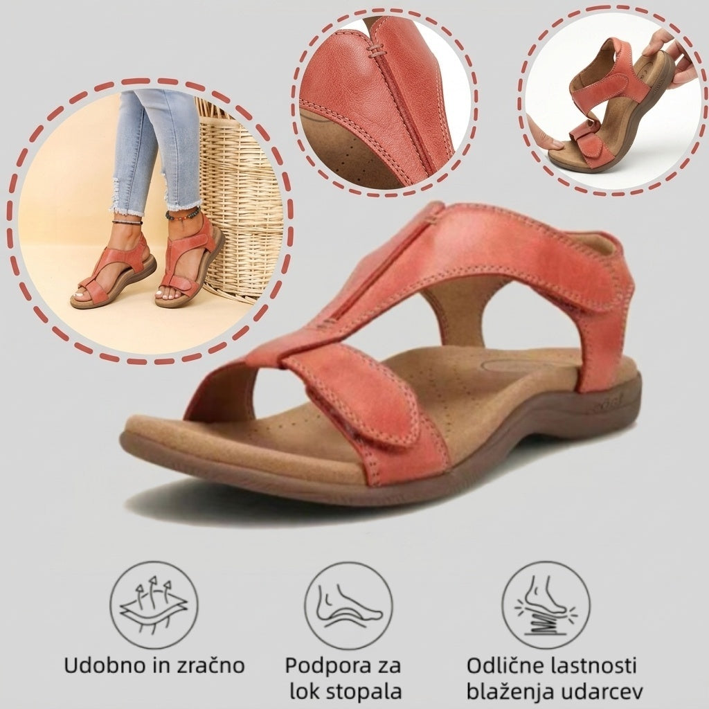 【🎁Zadnji dan po polovični ceni! Ne zamudite!】Ortopedski in udarno blažilni sandali z ergonomsko zasnovo za udobnejšo hojo👞