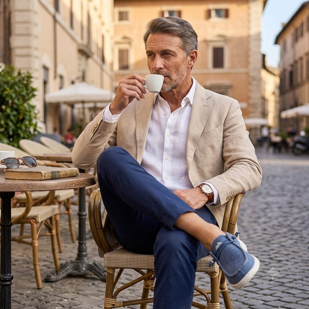 🎉 Omejena časovna ponudba! 👞 Moški poletni casual čevlji | Izjemno lahki in zračni ✅ Enostavno obuvanje ✅ Mehak nedrseč podplat 🚶 Podpora stopalnemu loku za udobno hojo ves dan