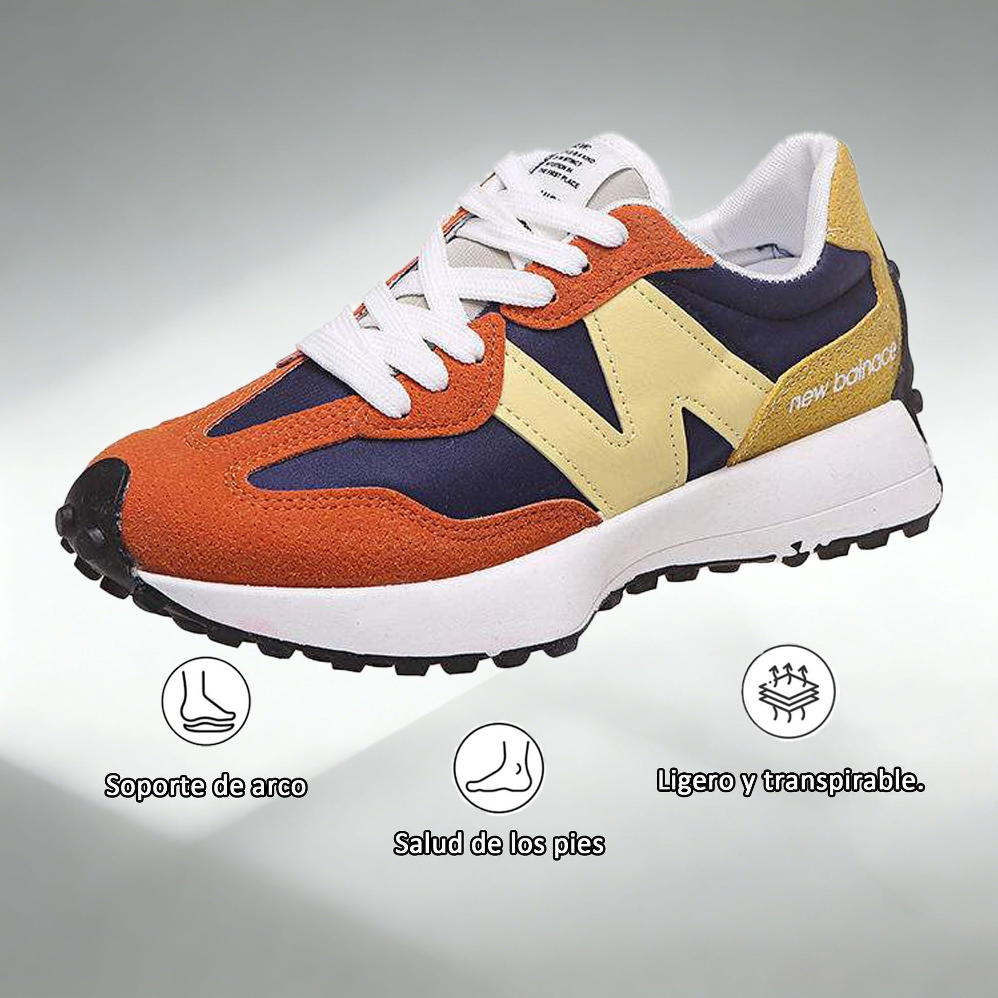 Vernoan® | Zapatos casuales | Con un diseño de punta ancha para reducir la presión en las plantas de los pies.