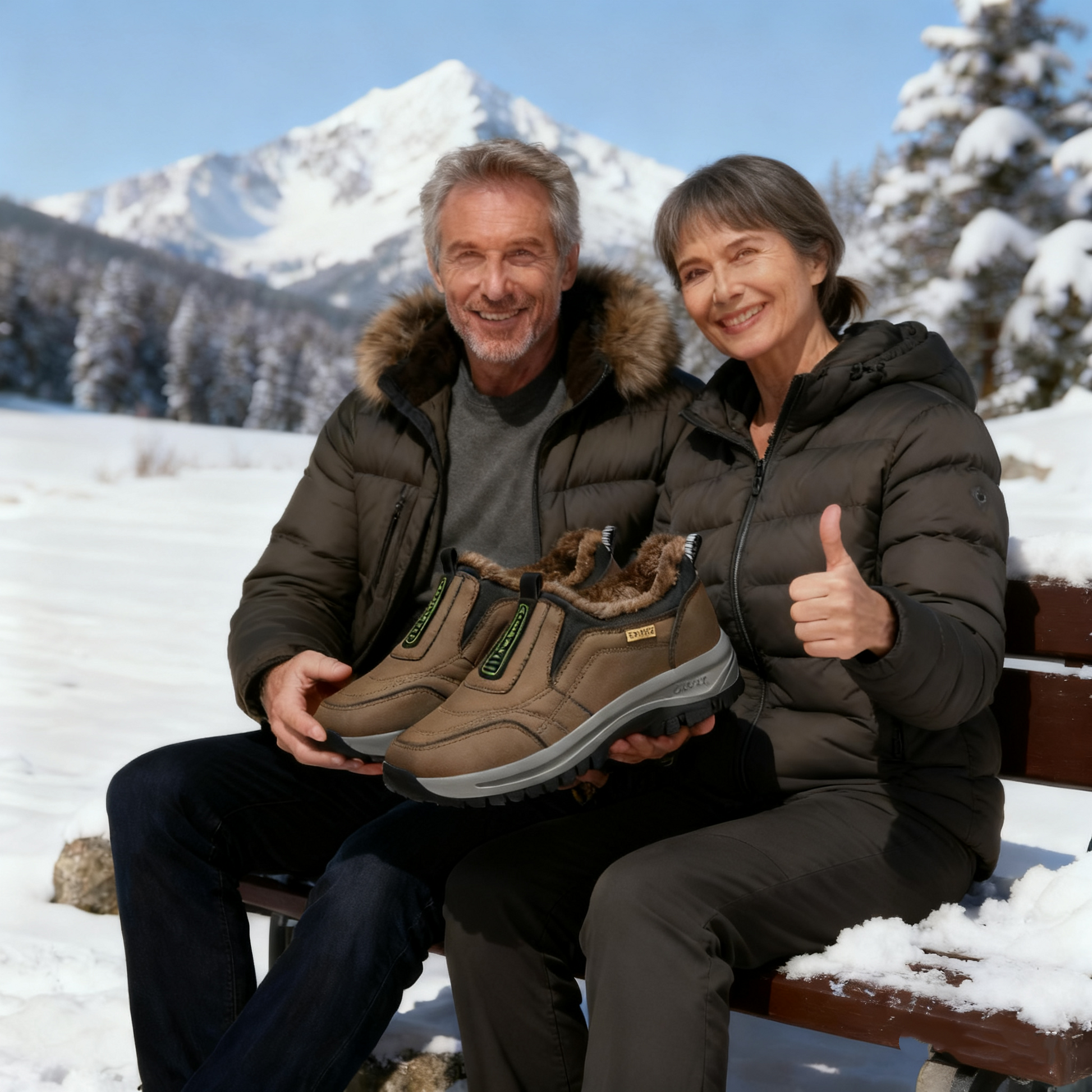 VERNOAN® Izolacijska in nedrseča obutev - Ergonomsko oblikovana zimska ortopedska obutev, ki lajša bolečine v stopalih, kolenih in hrbtu - Unisex