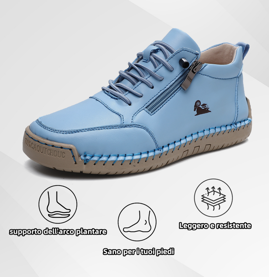 (🔥 Sconto del 50% - Non lasciartelo sfuggire!) Scarpe selezionate in pelle di vitello - scarpe ortopediche - 👞 - resistenti, antiscivolo e impermeabili (supporto dell'arco plantare, sollievo dal dolore, unisex)