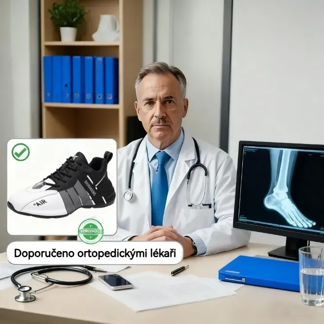 🎁Poslední den na využití 50% slevy! Nenechte si ujít příležitost! ⏰Ulevit od bolesti nohou a fasciitidy - Nepromokavá a protiskluzová ortopedická obuv🔴