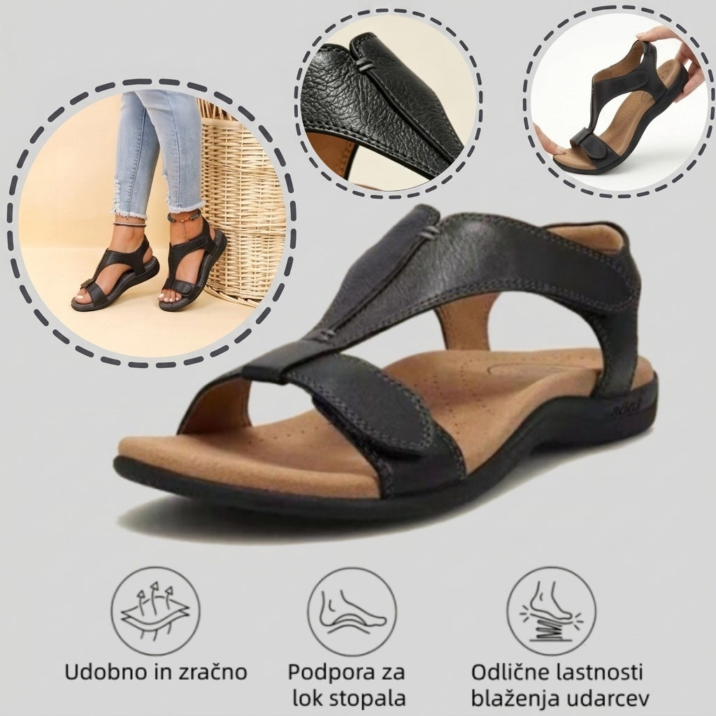 【🎁Zadnji dan po polovični ceni! Ne zamudite!】Ortopedski in udarno blažilni sandali z ergonomsko zasnovo za udobnejšo hojo👞