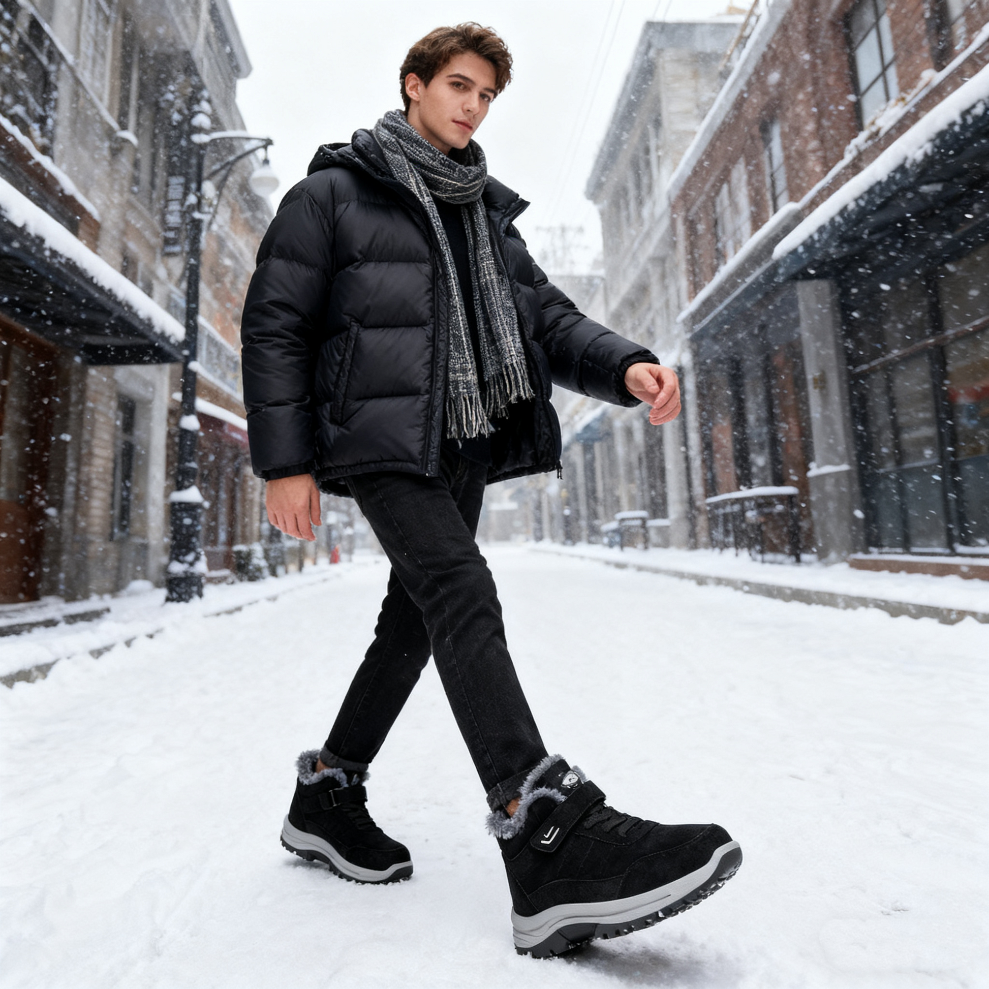 🔥50 % popust! Zimski ortopedski čevlji Vernoan® s podporo za stopalni lok in volneno podlogo. 🦶Poskrbite za udobje in toploto vaših stopal! (Unisex)