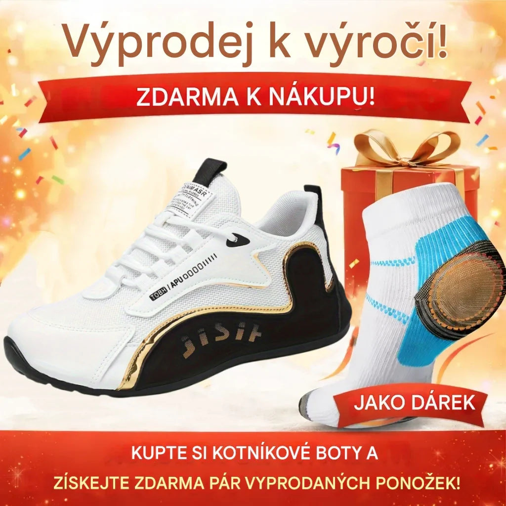🎁Zadnji dan za izkoriščanje 55 % popusta! Ne zamudite priložnosti! ⏰Lajšajte bolečine v stopalih in fasciitis - Vodoodporni in nedrseči ortopedski čevlji🔴