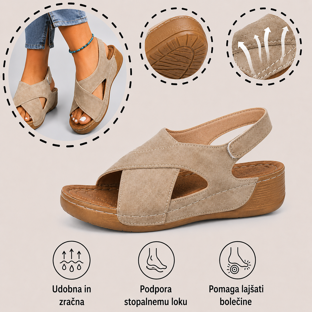 🔥50 % popusta danes - Ne zamudite! Poletni ortopedski sandali, ergonomsko oblikovani ✅Lajšajo bolečine, udobni in zračni, nastavljivi z ježkom✅