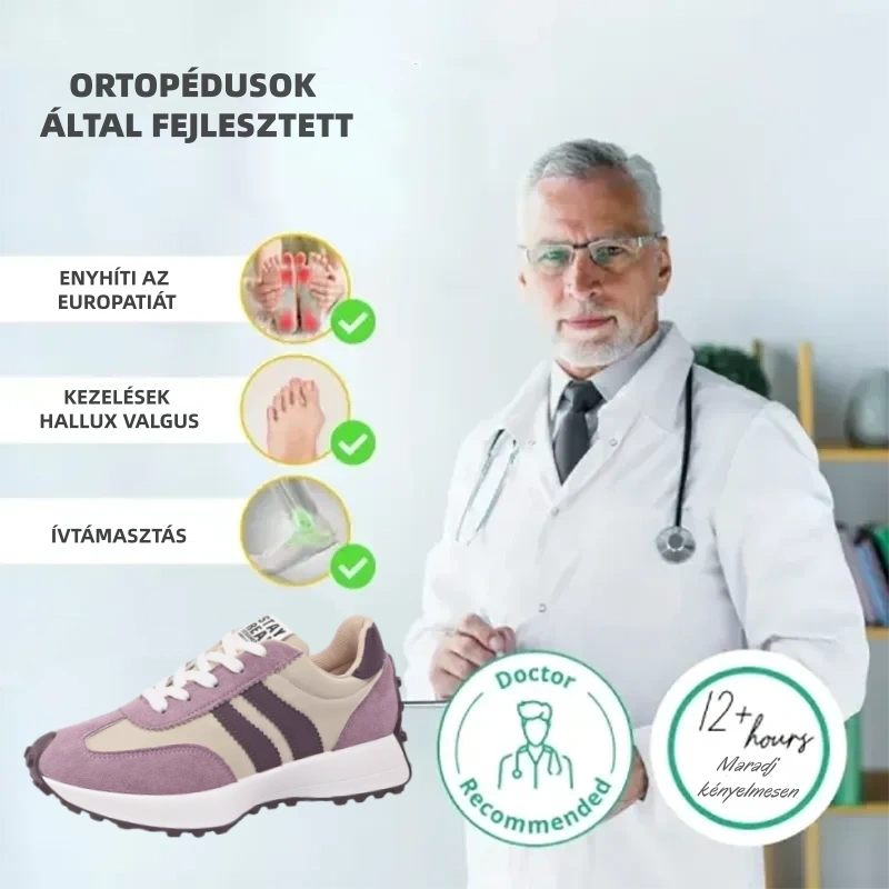 (🔥Ma 60% kedvezmény - ne hagyd ki!)⏰ - APEAXA® Márka - Puha és kényelmes német ortopéd cipők✅ (enyhíti a lábfájdalmat)