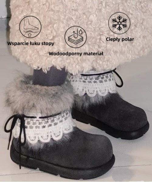 (🔥60% zniżki dzisiaj - nie przegap!)⏰ - Miękkie, wygodne i ciepłe buty z owczej skóry w stylu vintage ✅(z podparciem łuku stopy - aby złagodzić dyskomfort stóp)