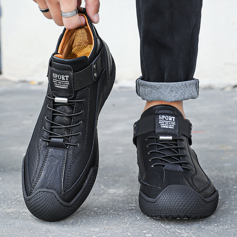 🔥Časovno omejena ponudba danes: 70 % popust ⏰ -Udobni in nedrseči škornji za prosti čas VERNOAN®, iz govejega usnja + ročno delo!