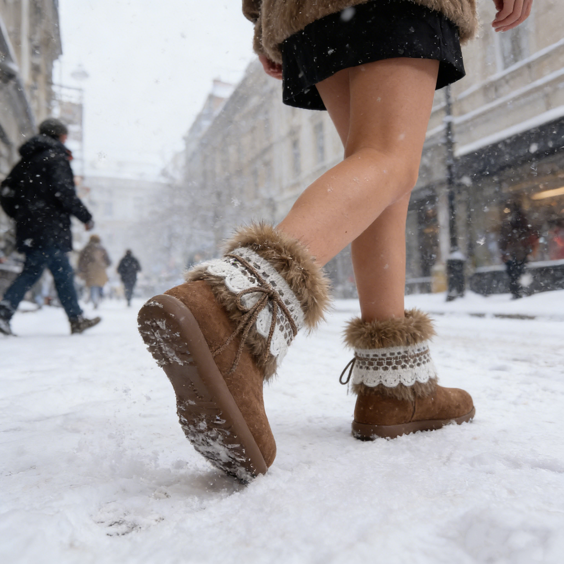 (🔥60% zniżki dzisiaj - nie przegap!)⏰ - Miękkie, wygodne i ciepłe buty z owczej skóry w stylu vintage ✅(z podparciem łuku stopy - aby złagodzić dyskomfort stóp)