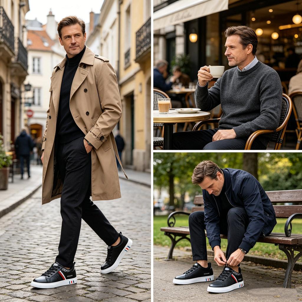 🎁Zadnji dan za 50 % popust! | Vrhunski usnjeni ergonomski čevlji 👞 Nedrseči in vodoodporni ✅Opora za noge, unisex