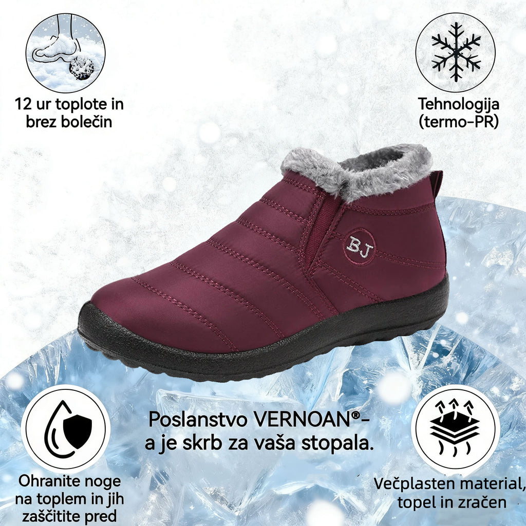 🔥Današnja posebna ponudba: 70 % popust!⏰ - Zimski škornji Vernoan®, luksuzni italijanski ortopedski čevlji iz semiša. 👍Opora za stopalski lok, poslovite se od bolečin v stopalih.